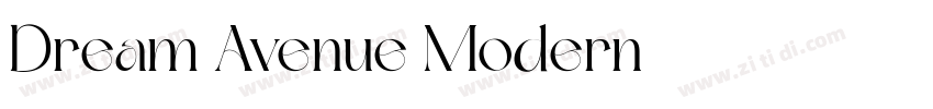 Dream Avenue Modern字体转换
